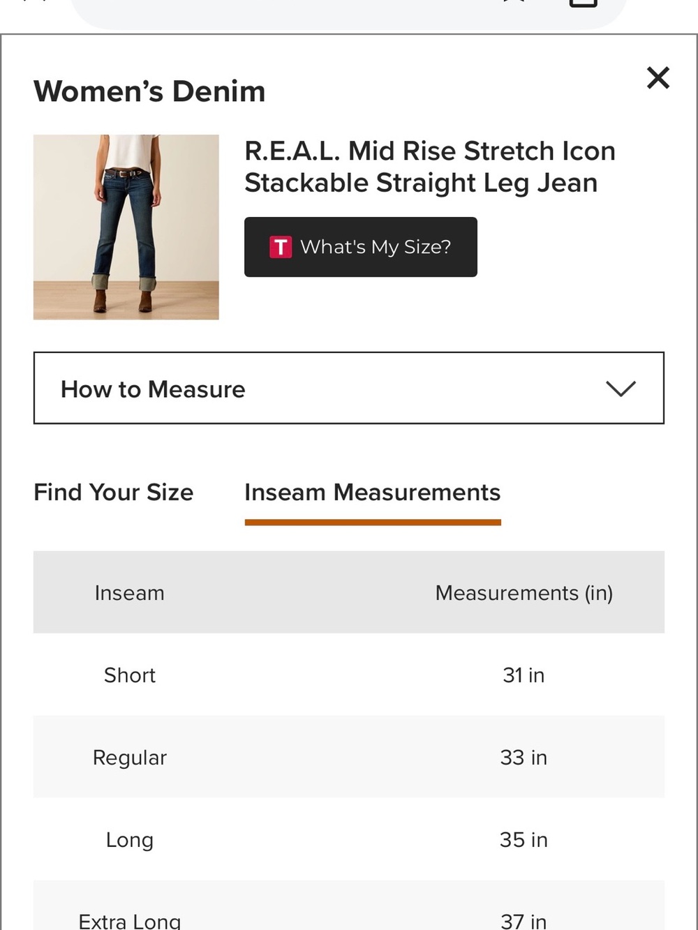 Ariat Women’s Stretch Straight Leg Jeans in Ocean Blue - Picture 9 of 11